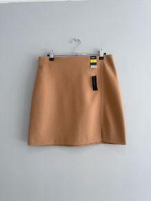 New Dunnes Stores Camel A-Line Mini Skirt
