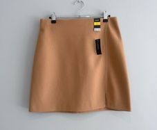 New Dunnes Stores Camel A-Line Mini Skirt