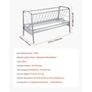 Livestock Hay Feeder, 2 in 1 Grain & Hay Feeder, 300L Capacity, 147 cm Long Goat Pasture Feeding with Deeper Feeding Pan, Heavy Duty Steel Grain Holder for Sheep Sheds, Farms, Horse Barns, Yards Image 7