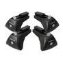 Roof Rails - Nordrive Quadra Black Steel Roof Bars For Volvo Xc40, 2017 Onwards, With Solid Roof Rails Image 3