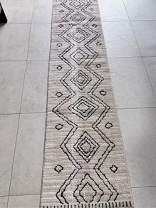 Cream Moroccan Berber Runner 60 x 240 cm