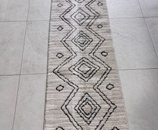 Cream Moroccan Berber Runner 60 x 240 cm