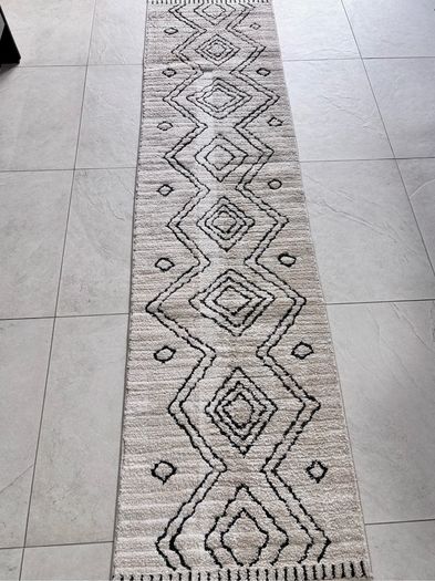 Cream Moroccan Berber Runner 60 x 240 cm