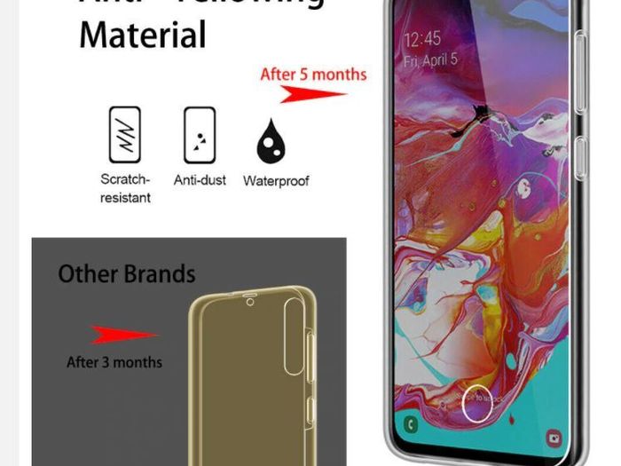 360 Double Silicone Case For Samsung Galaxy A21S A41 A70 S20 Full Cover Body Front & Back Clear Cover FREE POST