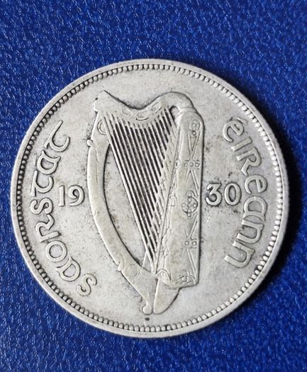 Ireland 1930 Silver Half Crown coin