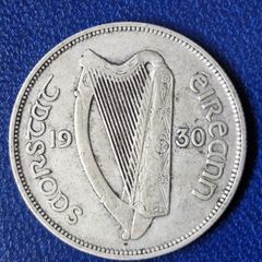 Ireland 1930 Silver Half Crown coin