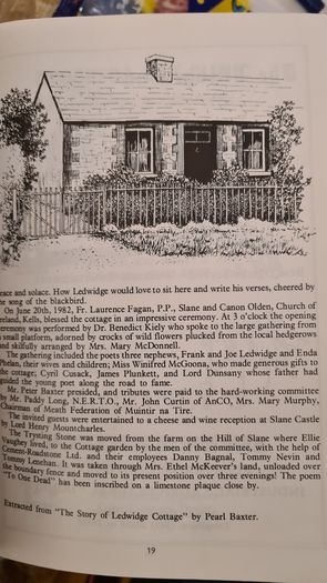 Francis Ledwidge Centenary 1887-1987. Booklet In Good Condition.