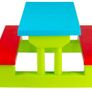 Colourful  Children's  Picnic  Garden Table Bench Chair Umbrella Child Seat Set Image 2