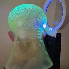 uranium glass lampshade
