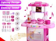 main image for ad Electronic Children Kids Kitchen Cooking Toy Portable Girls Cooker Play Set Gift