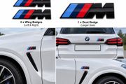 Bmw M Sport Wing + Boot Badges - Free Post