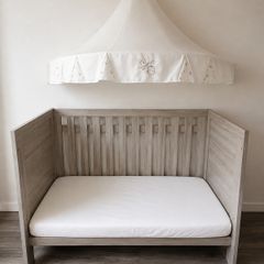 Baby Cot Bed, Toddler Bed and Changing Unit Bundle - Grey Wash - Excellent Condition