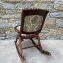 Antique mahogany Folding Rocking Chair. Image 5