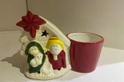 Christmas Decoration / Biblical Themed Glazed Ceramic Indoor Pot