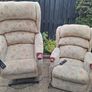 Two dual motor riser recliner electric armchairs Image 6