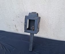 Antique carriage lamp postage possible