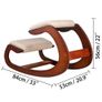 Ergonomic Kneeling Chair 99.8 kg Load Capacity Kneeling Posture Desk Chair Stool Image 6