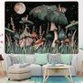 Mushroom Tapestry Wall Hanging Forest Plants Wall Tapestry Bedroom Snail Tapestry for Bedroom Living Room 59.1x51.2 Inches 150x130cm MULTIPLE SIZES AVAILABLE (FREE SHIPPING) Image 2