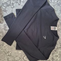 Black Gymshark Long Sleeve Top