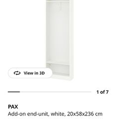 Ikea pax add on end unit