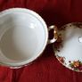 13 Piece Royal Albert Old Country Roses Bone China Gold Gilt Soup Coupe Set With Lidded Tureen Made In England Image 6