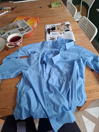 2 x dunnes stores blues shirt