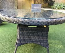 Garden furniture - High Back 6 Seat Oval Table