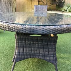 Garden furniture - High Back 6 Seat Oval Table