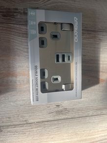 double socket with usb c charger