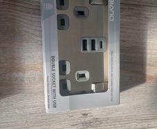 double socket with usb c charger