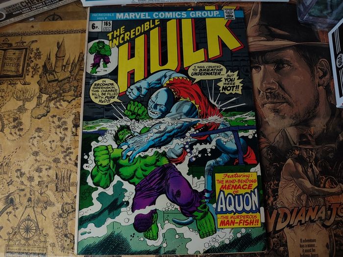 Incredible Hulk ! Issue #165 ! 1st Appearance of Aquon ! Bronze Age Comic from 1973 ! by Marvel !