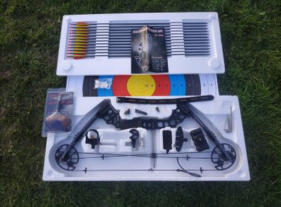 Archery Bow, Hobby hunter compound 20 to 70lbs +kit