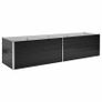 Garden Raised Bed Anthracite 320x80x77 cm Galvanised Steel Image 2