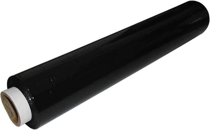 Multi Use Strong Pallet Wrap Cling Film | Tear Resistant | Water & Moisture Proof Pallet Stretch Shrink Wrap| High-Quality Easy to Use Pallet Wrap 400mm x 250m (Black, 1 Roll)