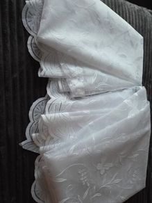 white net curtains