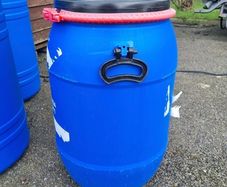 plastic barrels