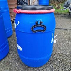 plastic barrels