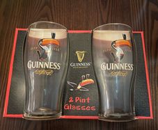 Guinness beer Official 2 Pint Glasses set