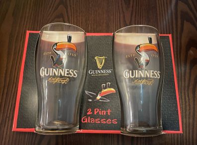 Guinness beer Official 2 Pint Glasses set