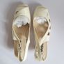 MIDO Ex Shop Display Ladies Patent Beige Sandals New With Box Size UK4 Slingback CAN POST Image 9
