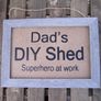 Personalised Name Man Men DIY Shed Plaque Wall Sign Hanging Rustic Frame Image 3