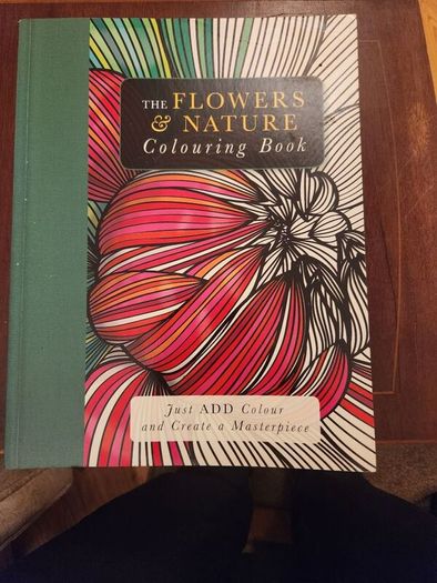 The Flowers And Nature Colouring Book.  Large Volume Paperback In Good Condition.
