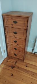 Solid Pine Chest of Drawers & Dressing Table/Desk