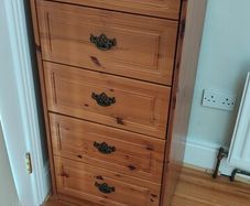 Solid Pine Chest of Drawers & Dressing Table/Desk