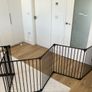 Large 8-Panel Black Metal Baby/Toddler Playpen. / Safety Gate - New Image 5