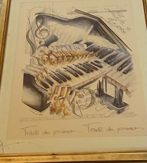Framed print - piano