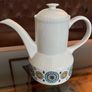 Vintage Kathie Winkle Renaissance Coffee Pot Staffordshire Ironstone England Image 6