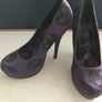 Pre-loved 'Iron Fist' Purple/Black Sequins Platform Stiletto Shoes Image 2