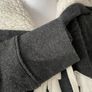 Woman hoodie full zip zip up jumper GAP lined faux fur size S Image 4