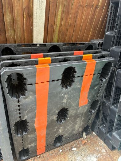 40 plastic pallets